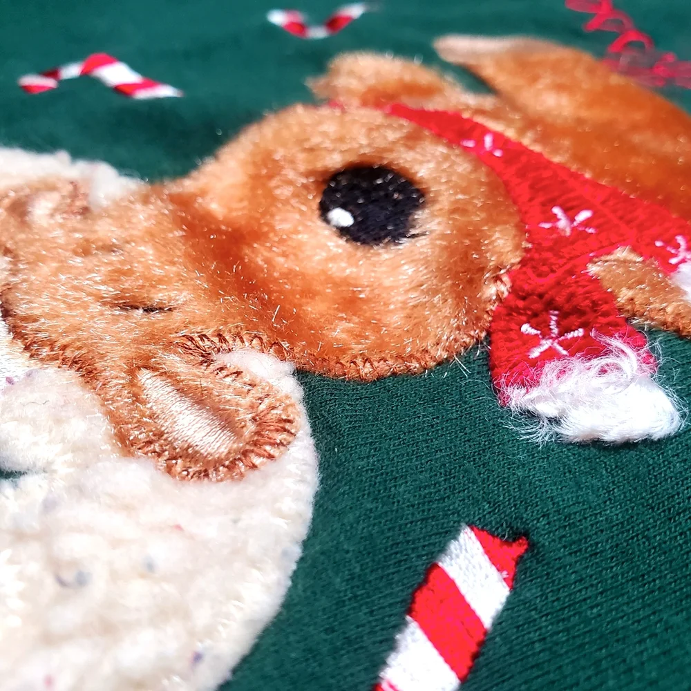 30) DECORATED ORIGINAL "Pepperment Kisses" Reindeer Moose Sz. 4 - Picture 3 of 9